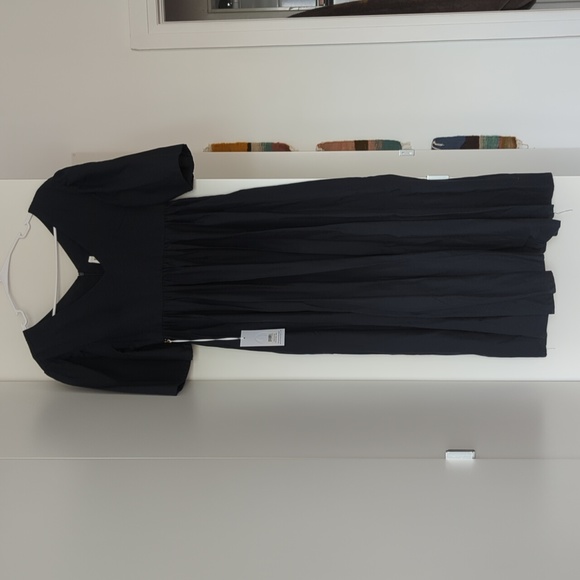 BNWT Emma Knudsen Midi Ana Dress in Navy Size XXS (Size 2-4) - Picture 3 of 9